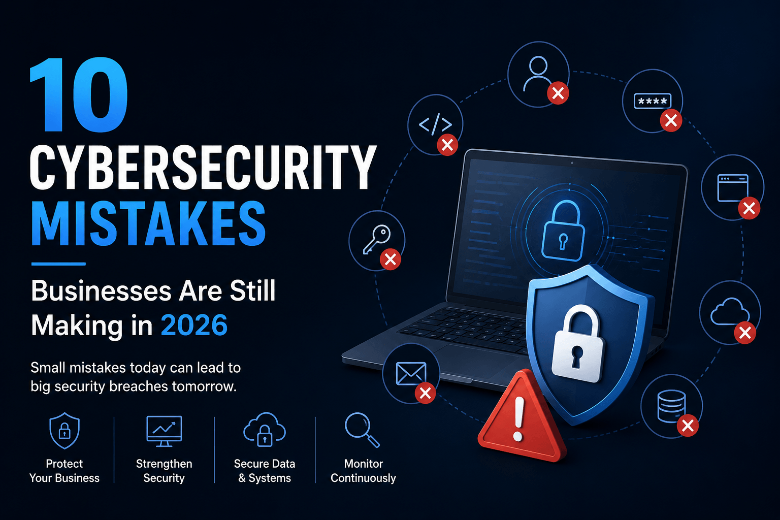 10 Cybersecurity Mistakes Businesses are still making in 2026