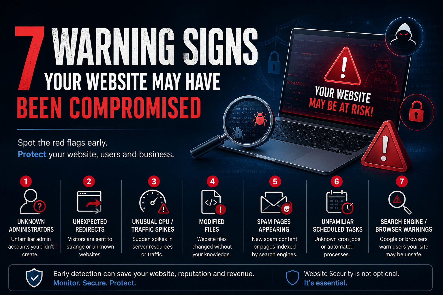 7 Warning Signs Your Website May Have Been Compromised