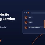 Website hardening service cover by Hyrrokkin showing a padlock shield and SSL, DNS and email security checks